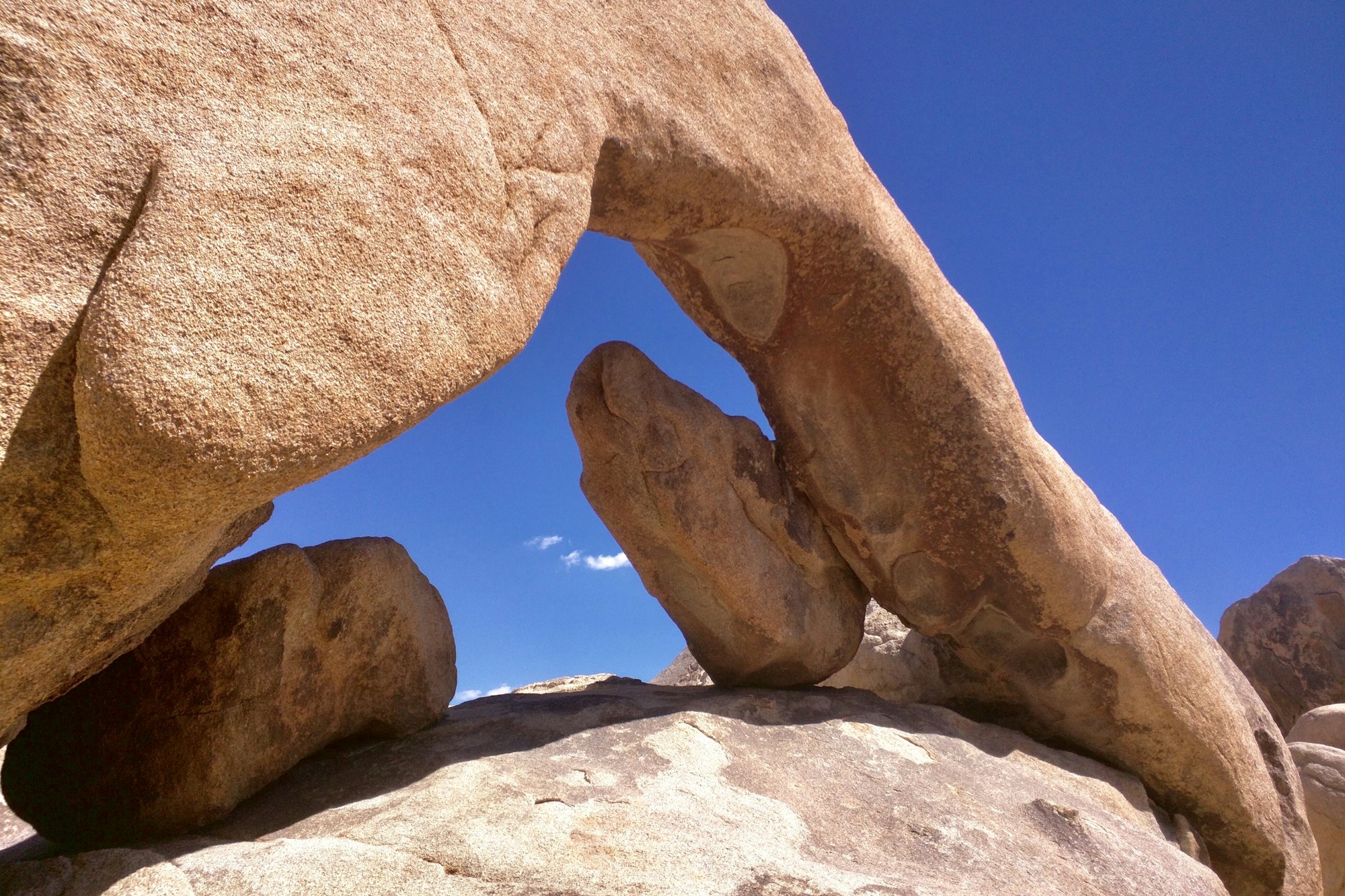 Arch Rock formation in Joshua Tree National Park near Twentynine Palms