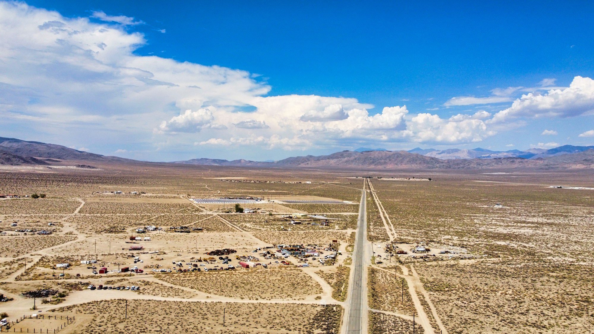 Wide desert vista stretching across the Morongo Basin